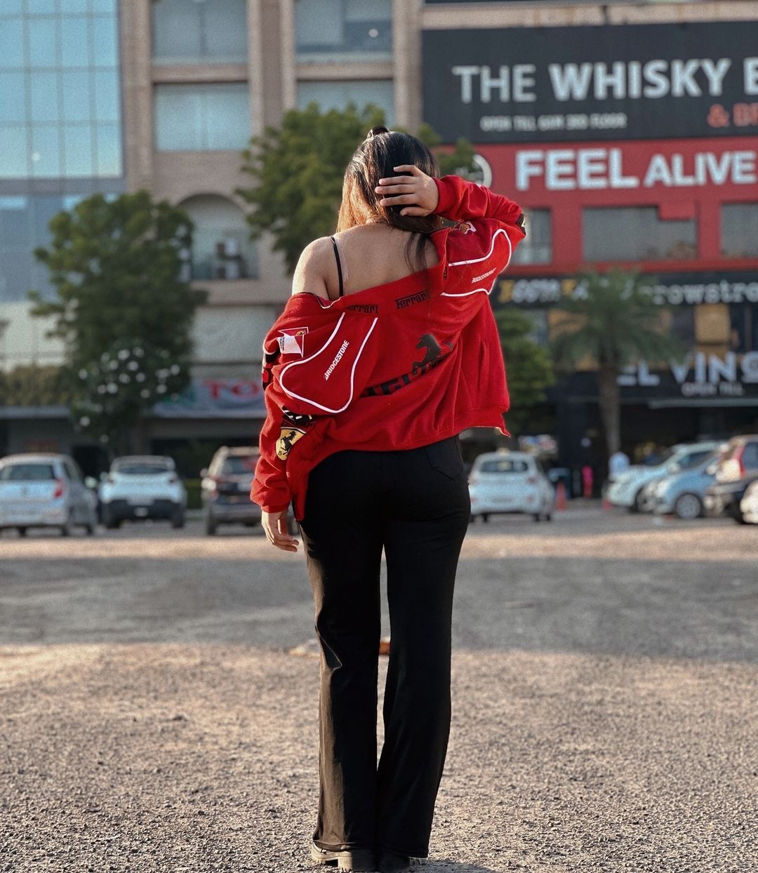 Red Ferrari Vintage Racing Jacket