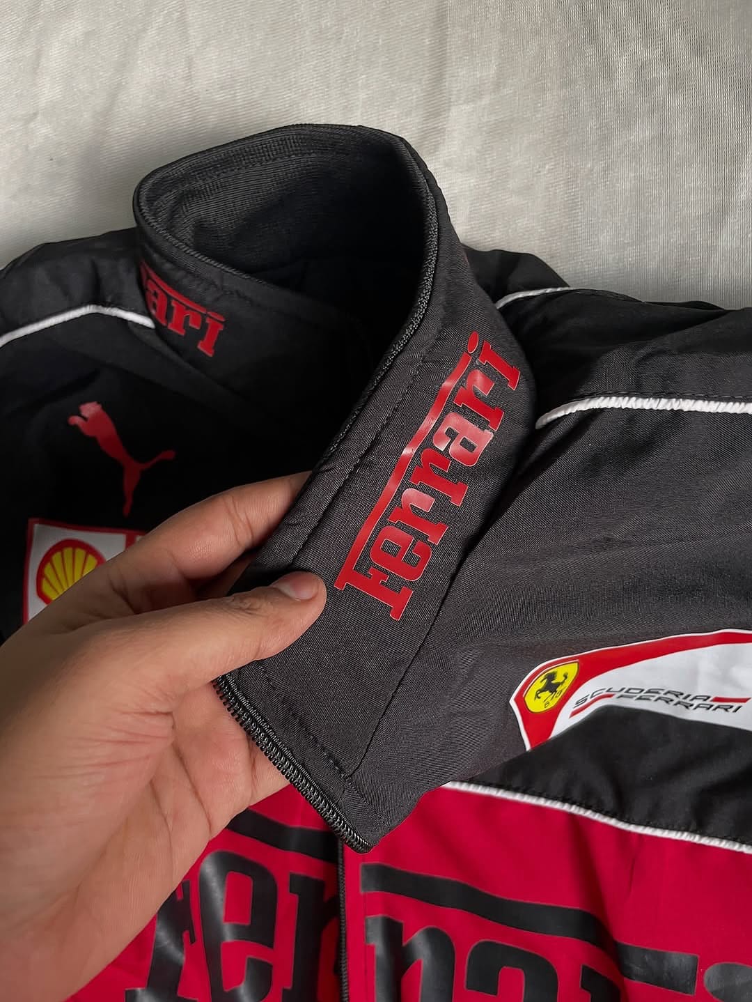 Black Ferrari Vintage Racing Jacket for Men & Women | Black Ferrari Vintage Racing Jacket – Premium Motorsport Streetwear