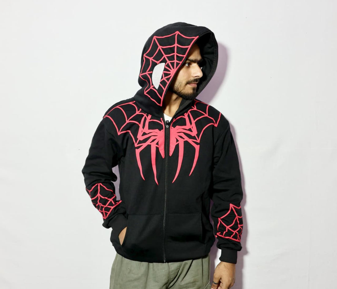 Black Spider-Man Premium Hoodie for Men & Women | Unisex Oversized Hoodie | Stardrip