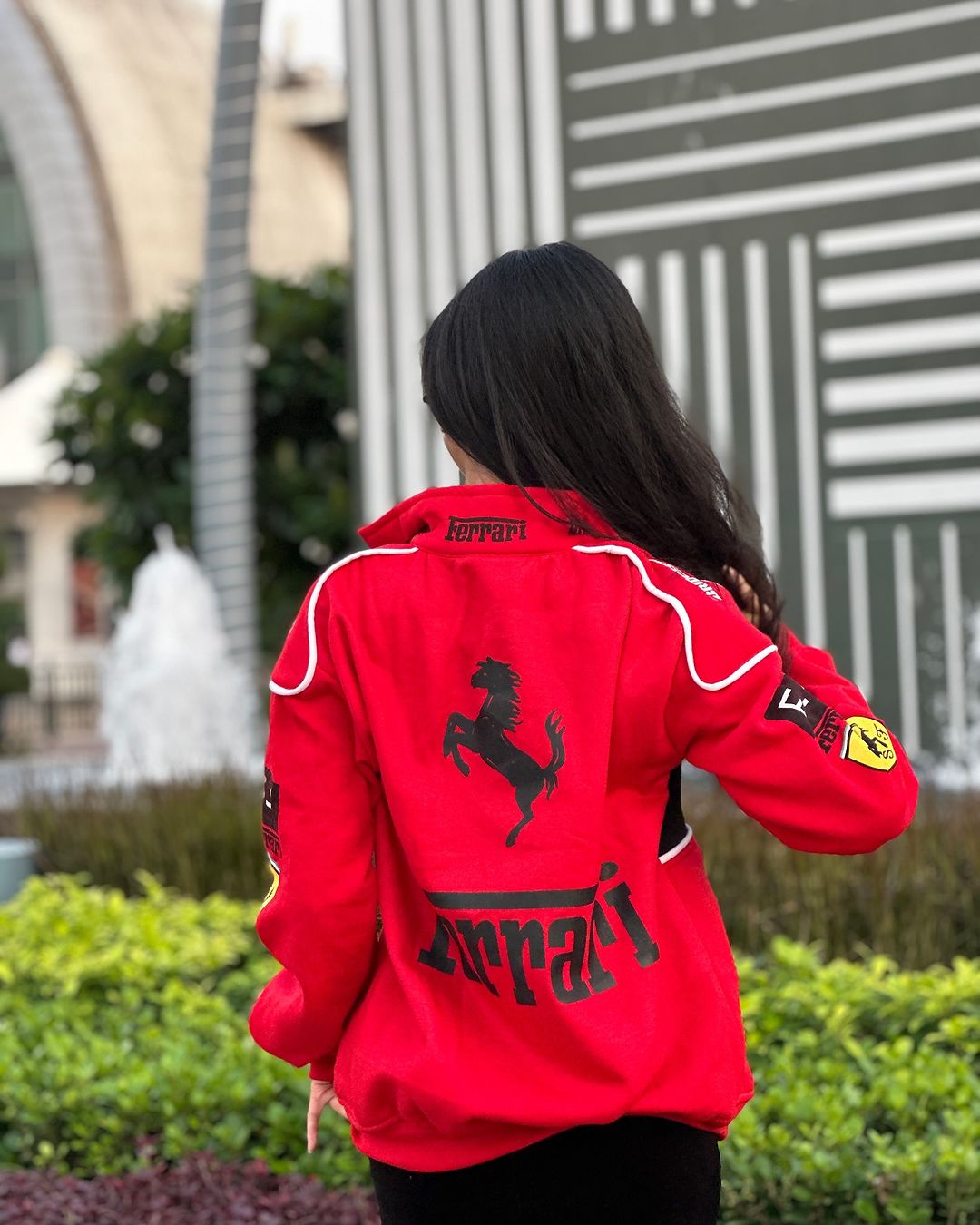 Red Ferrari Vintage Racing Jacket