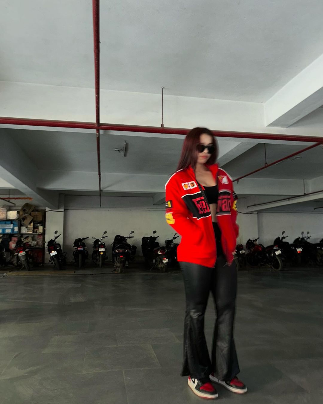 Red Ferrari Vintage Racing Jacket