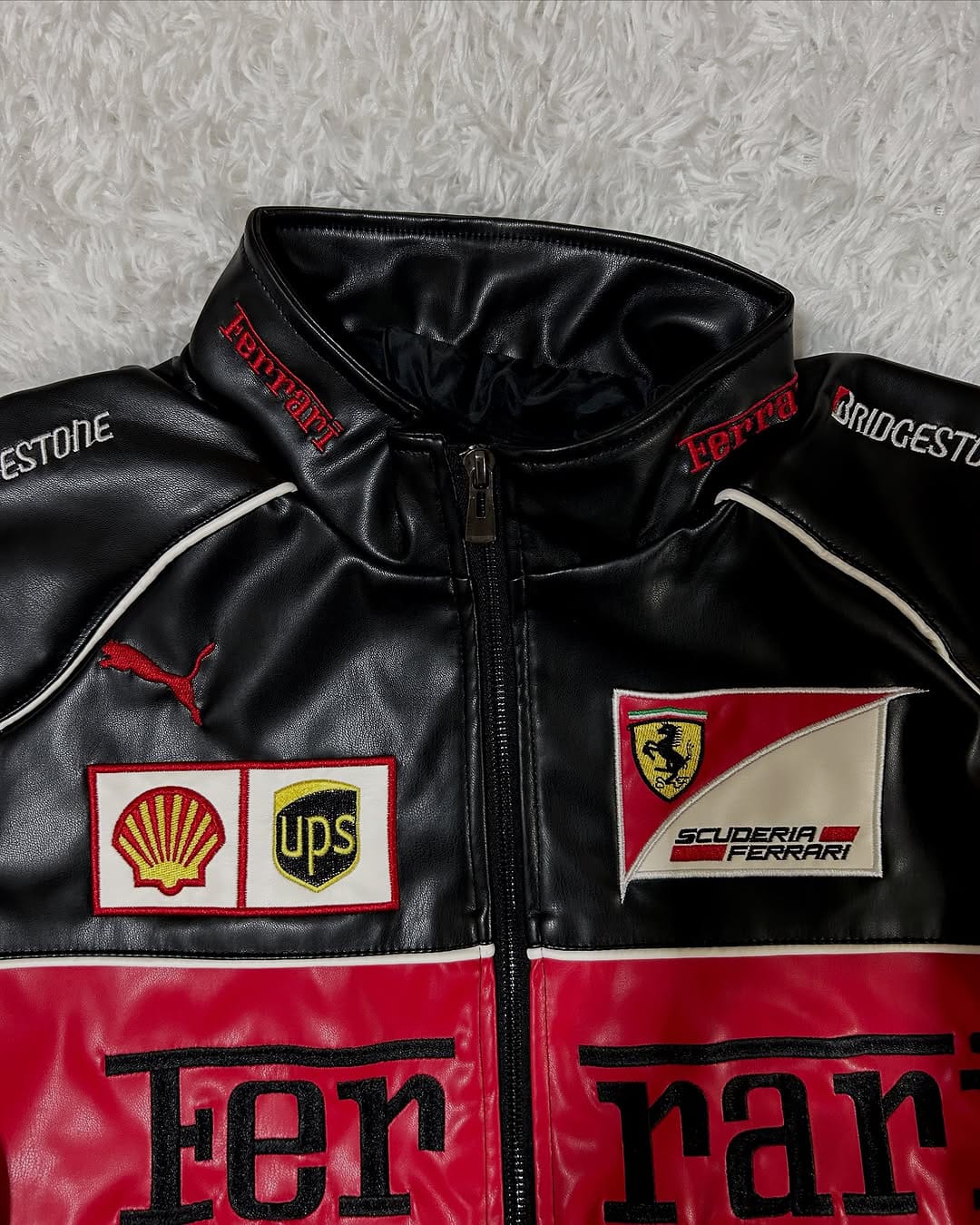 Black Ferrari Leather Jacket for Men &amp; Women | Premium Unisex Racing Jacket – Stardri