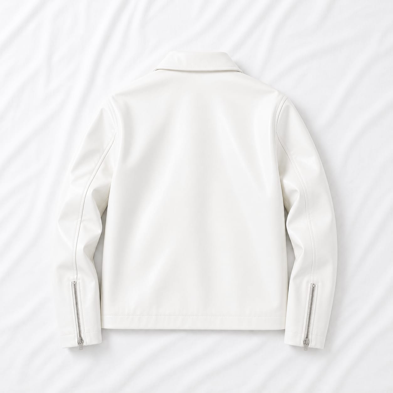Premium White Leather Jacket for Unisex – StarDrip