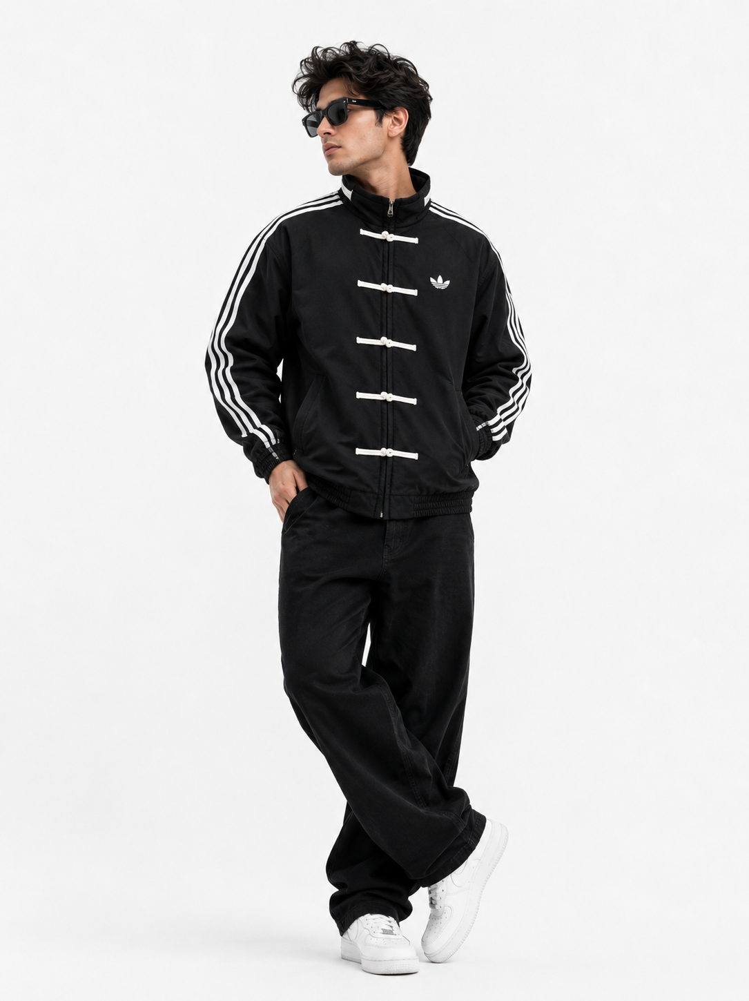 Black CNY Adidas Chinese Jacket | Premium Streetwear Jacket | Stardrip