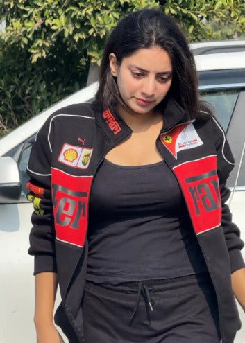 Black Vintage Racing Jacket | Premium Parachute Fabric Unisex Jacket | Stardrip