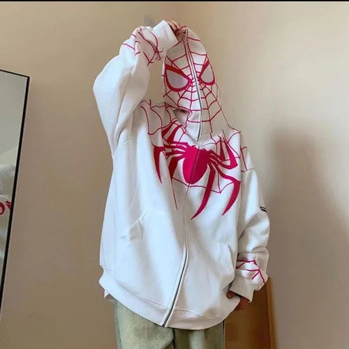 White Spider-Man Premium Hoodie for Men & Women | Unisex Oversized Hoodie – Stardrip