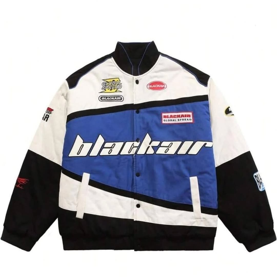 Black Air Racing Jacket for Men & Women | Premium Motorsport Jacket | Stardrip