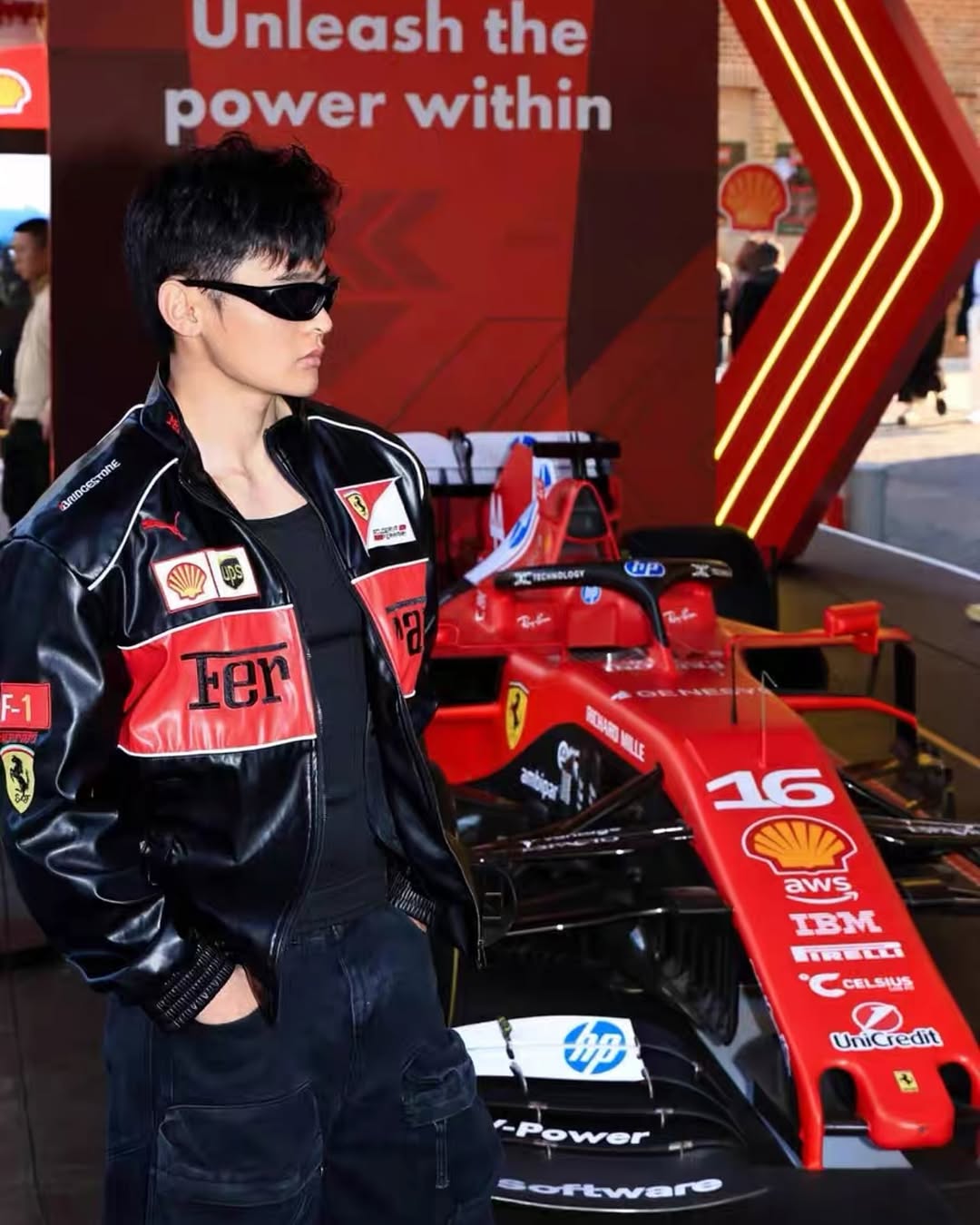 Black Ferrari Leather Jacket for Men &amp; Women | Premium Unisex Racing Jacket – Stardri