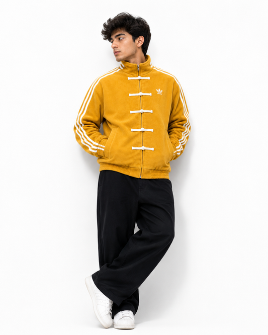 Yellow CNY Adidas Chinese Jacket | Premium Streetwear Jacket | Stardrip