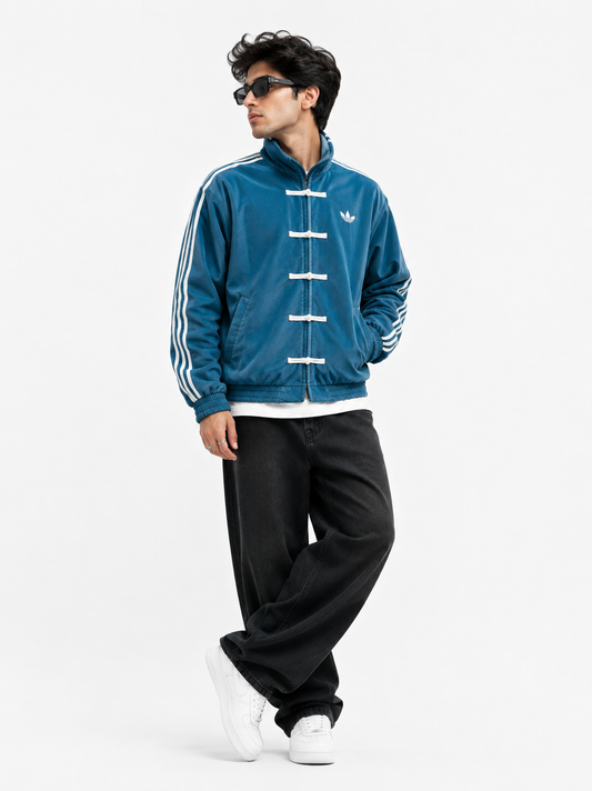 Blue CNY Adidas Chinese Jacket for Men & Women | Premium Streetwear Jacket – Stardrip