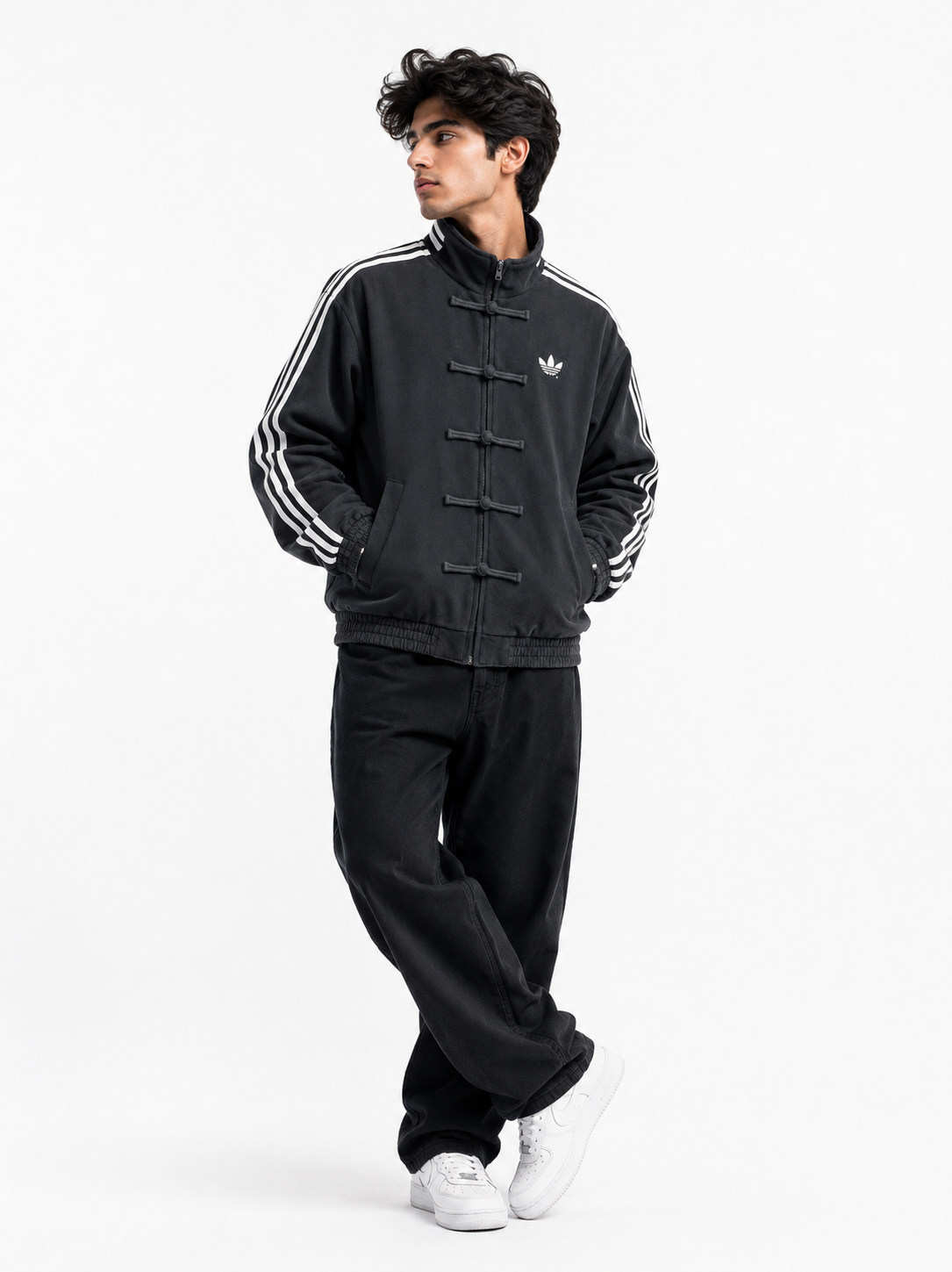 Gray CNY Adidas Chinese Jacket for Men & Women | Premium Streetwear Jacket – Stardrip