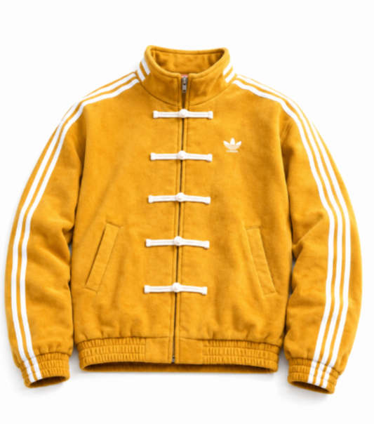Yellow CNY Adidas Chinese Jacket | Premium Streetwear Jacket | Stardrip