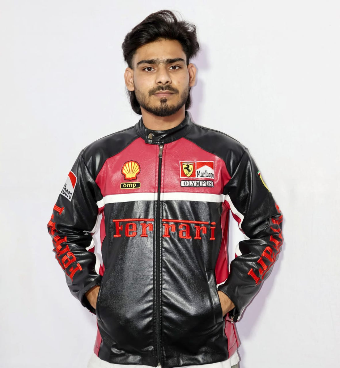 Ferrari Leather Olympus Jacket – Unisex Premium Racing Jacket | Stardrip