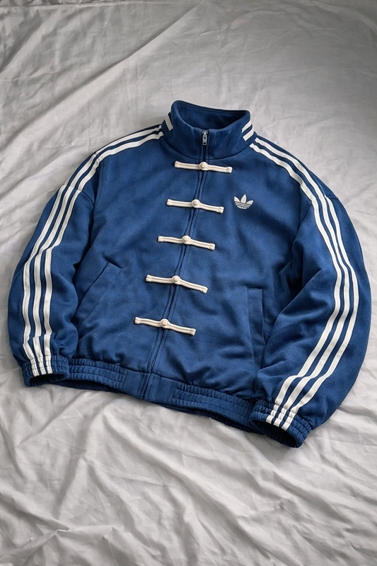 Blue CNY Adidas Chinese Jacket for Men & Women | Premium Streetwear Jacket – Stardrip