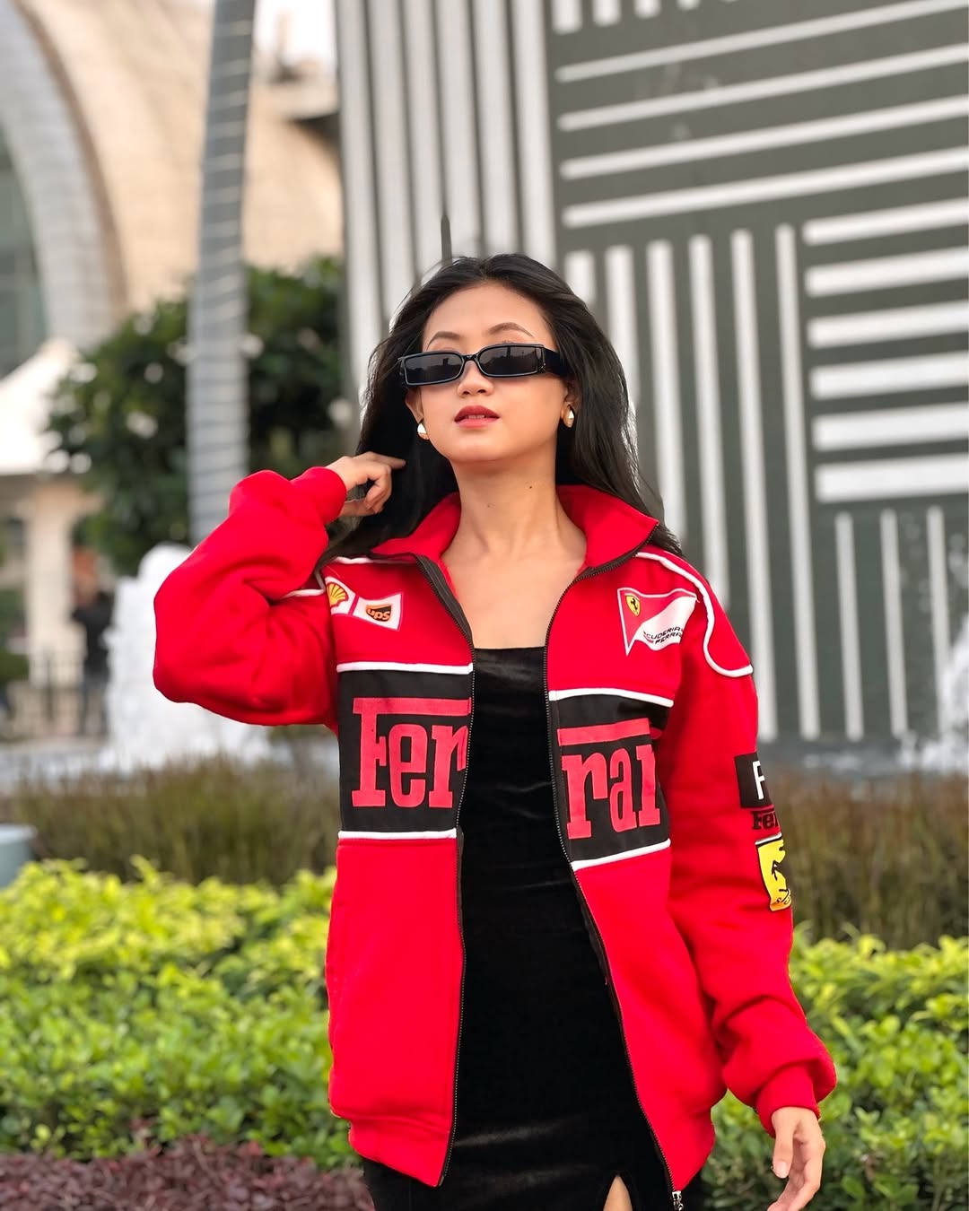 Red Ferrari Vintage Racing Jacket