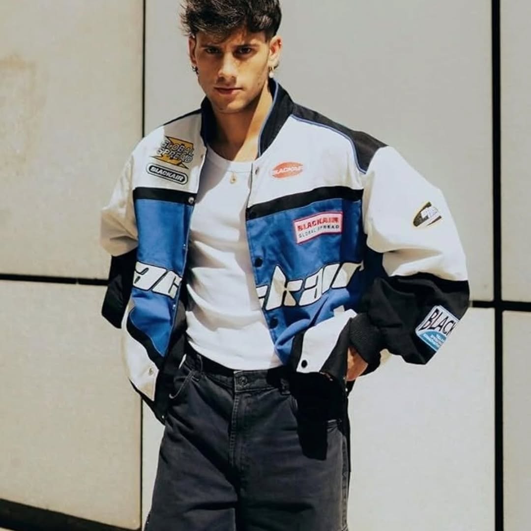Black Air Racing Jacket for Men & Women | Premium Motorsport Jacket | Stardrip
